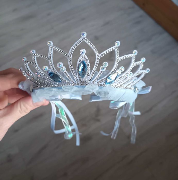 Śliczna korona opaska Kopciuszek Elsa akcesoria przebranie