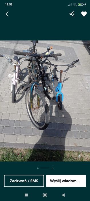 Zestaw rowerów.  Kkk