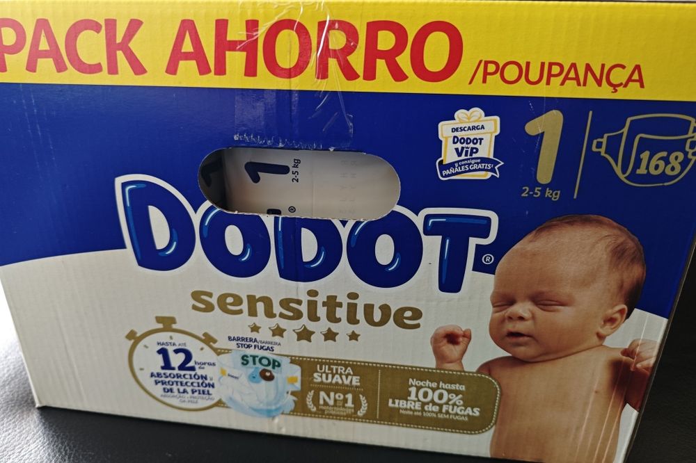 Fraldas Dodot Sensitive T1