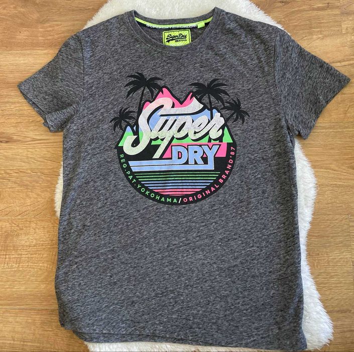 SuperDry koszulka t-shirt xl szara