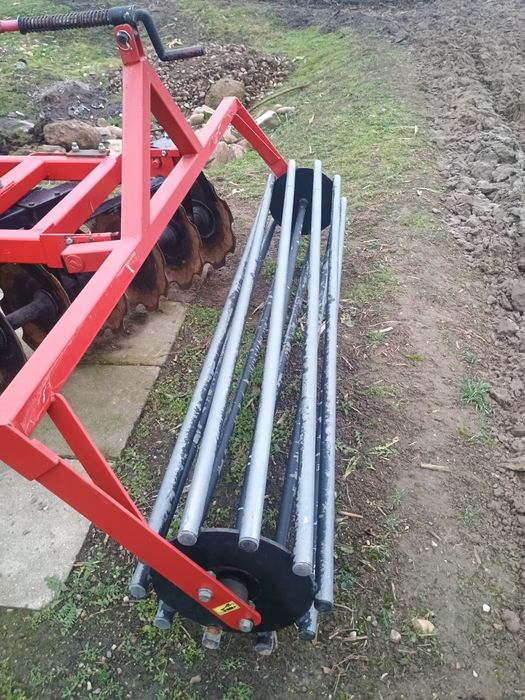 Wał rurowy ocynkowany 450mm 215 szerokości z ramą