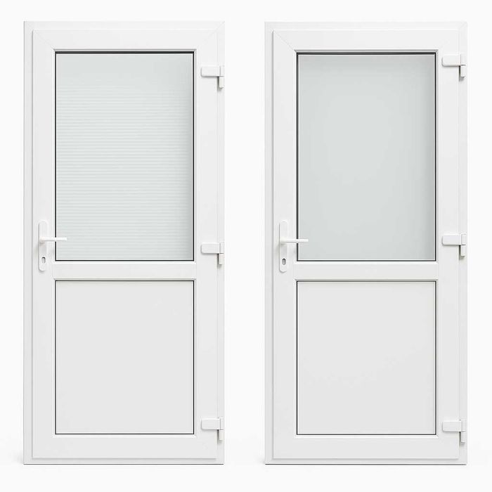 Drzwi zewnętrzne PCV 100x200 białe jak ALUMINIOWE różne rozm OD RĘKI