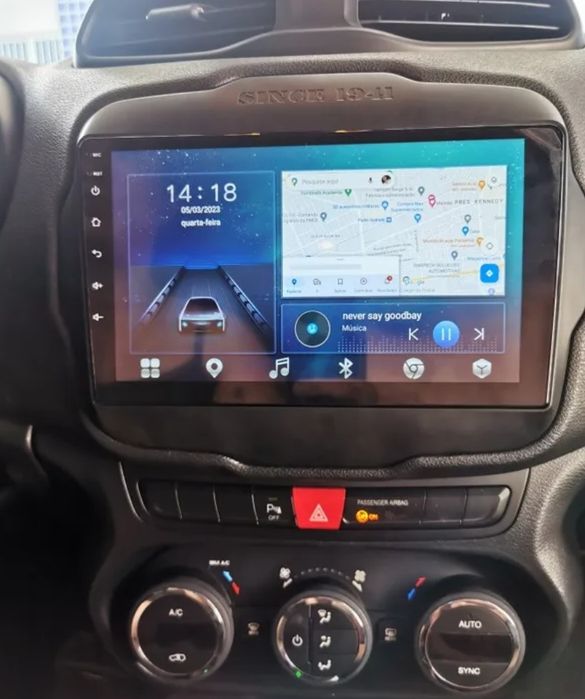 Rádio Jeep Renegade Android 13 com GPS