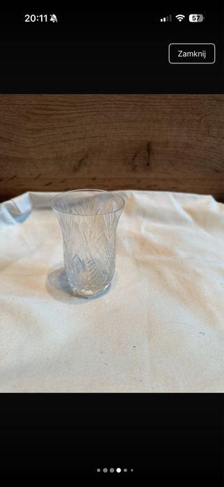 zestaw szklanek kryształowych (5 sztuk) 10 cm