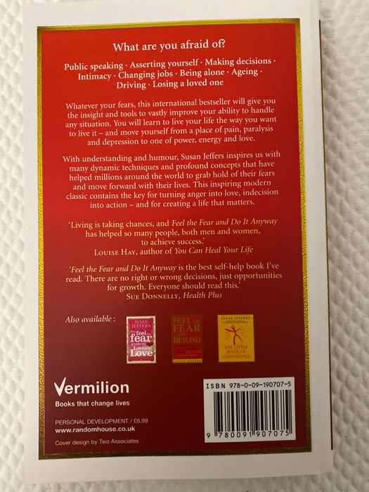 Feel the Fear and Do It Anyway 20th Edition64552053602945121