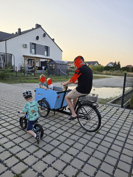 Rower riksza, zabudowa przeciwdeszczowa, 4 osobowy
