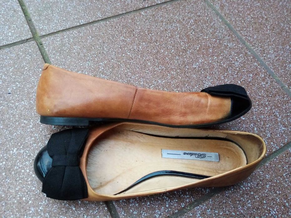 Baleriny Badura karmelowe, rude rozm. 36
