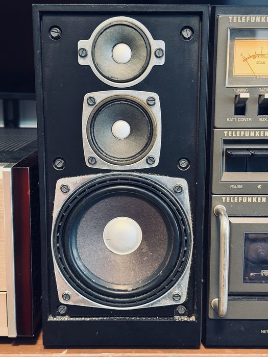 ‼️ Telefunken HiFi Studio 1M — немецкий Hi-Fi бумбокс, съёмные 3-полосные колонки, стрелочные индикаторы ℹ️ из Германии, обслужен