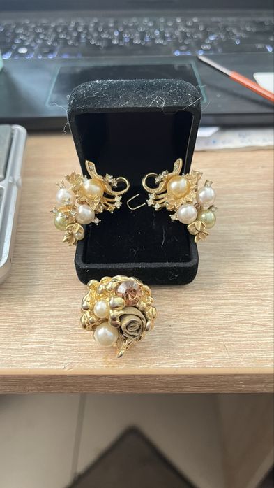 Сережки та каблучка