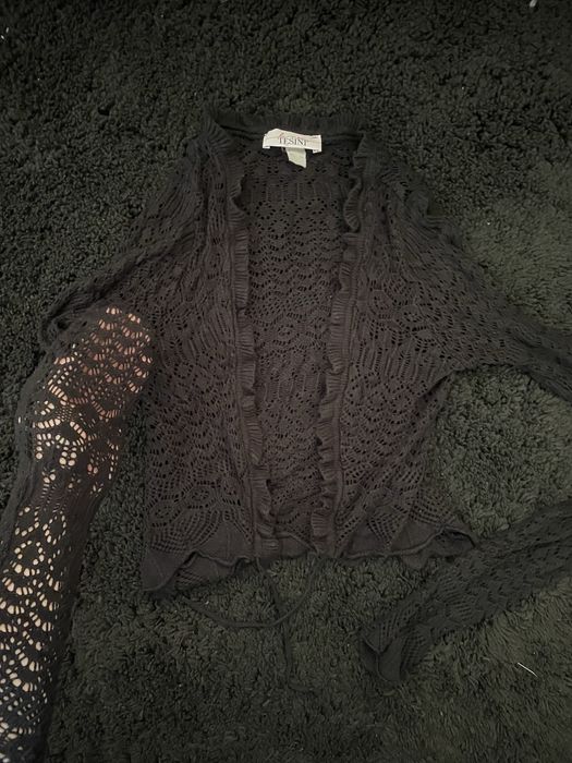 ажурна вінтажна кофтинка