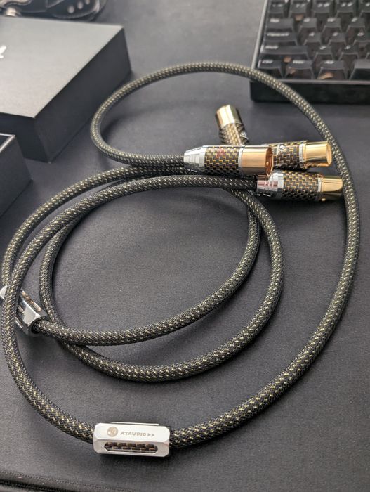 ATAUDIO XLR balance cable 1m x2 male/female