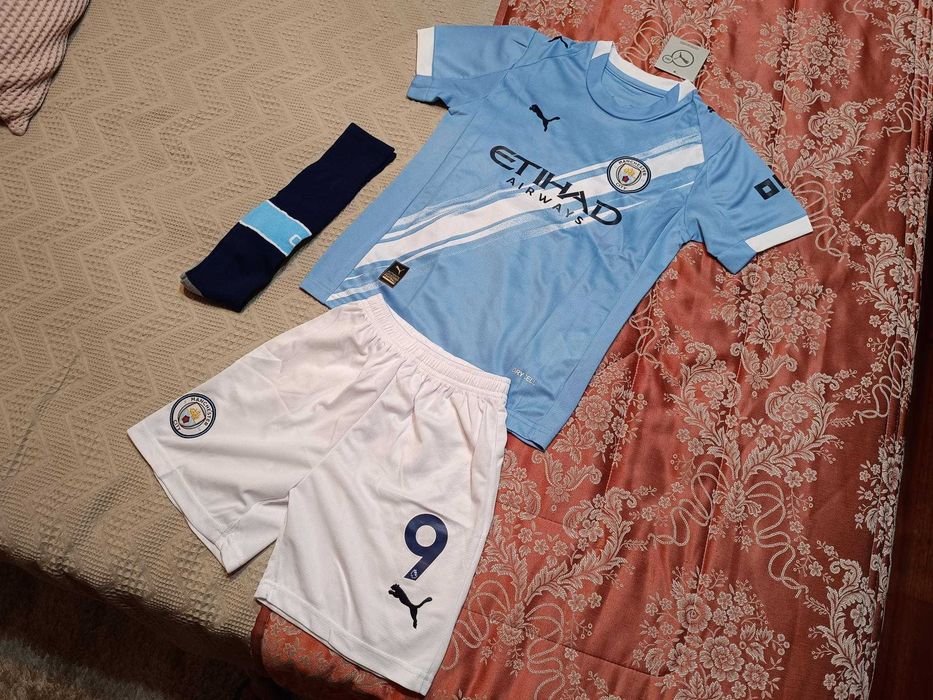 Camisola CRIANÇA Haaland Equipamento Manchester City | NOVO