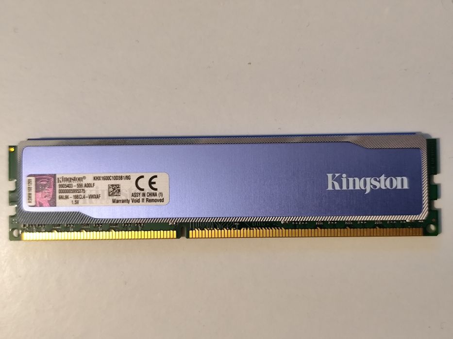 2x Dimms DDR3 8gb Kingston HyperX 1600Mhz CL10