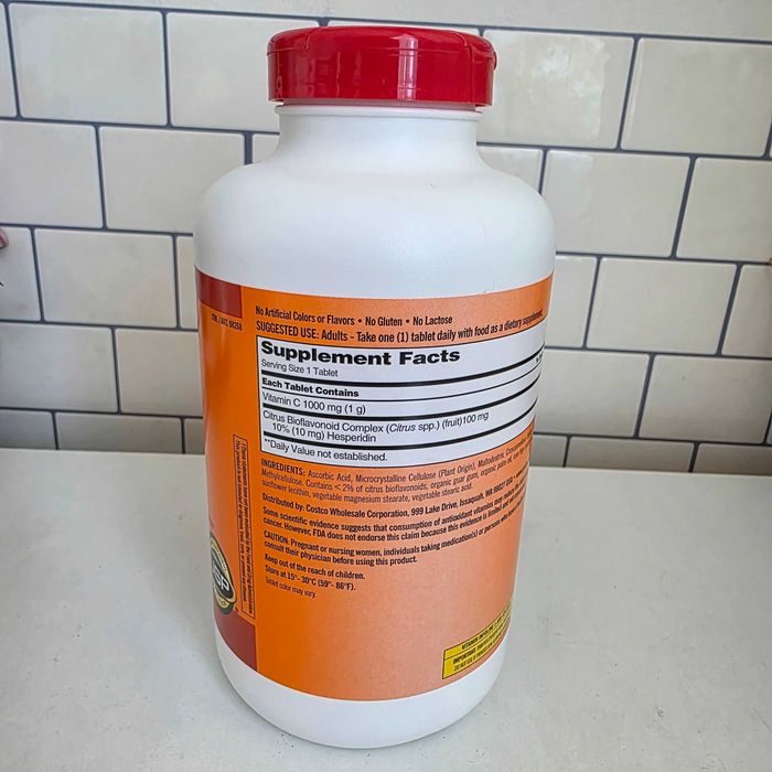 Witamina C 1000 mg Kirkland Signature dzika róża+kompl bioflaw cytrus