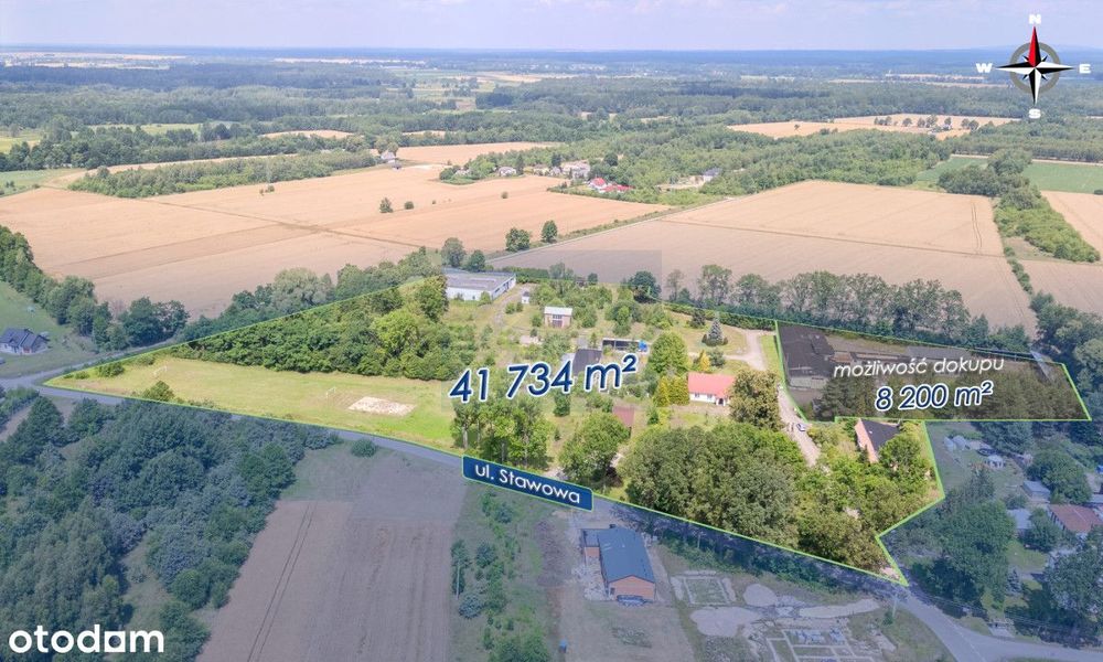 Duża działka usługowo mieszkaniowa gm. Kłomnice - Widok 5