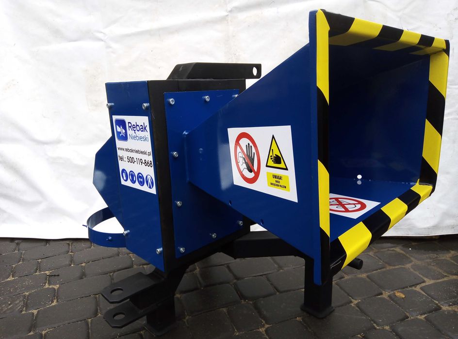 Rozdrabniacz W100- do 9cm średnicy walcowy niebieski