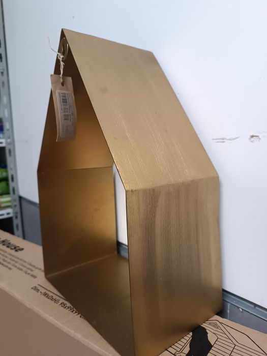 Prateleira 25x15x36 cm dourada