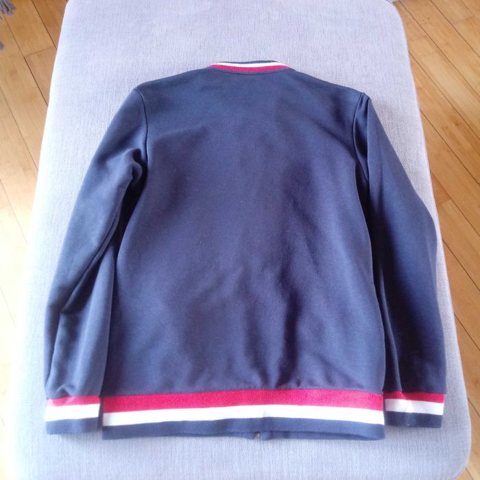 Bluza granatowa na zamek, polar