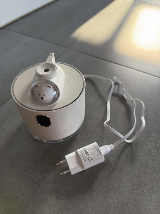 Нічник-зволожувач повітря Ведмежа-Космонавт, USB, Білий, 500 мл