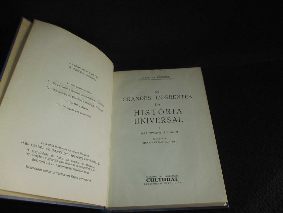 Livros As Grandes Correntes da História Universal Pirenne Completo