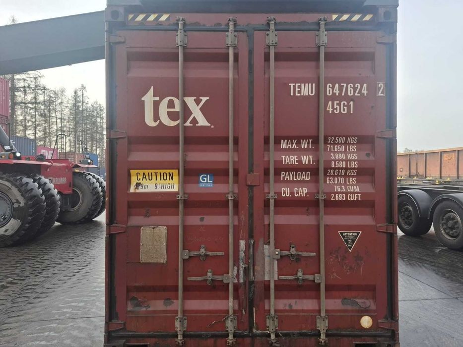 Kontener morski 40HC – suchy, szczelny, dostawa