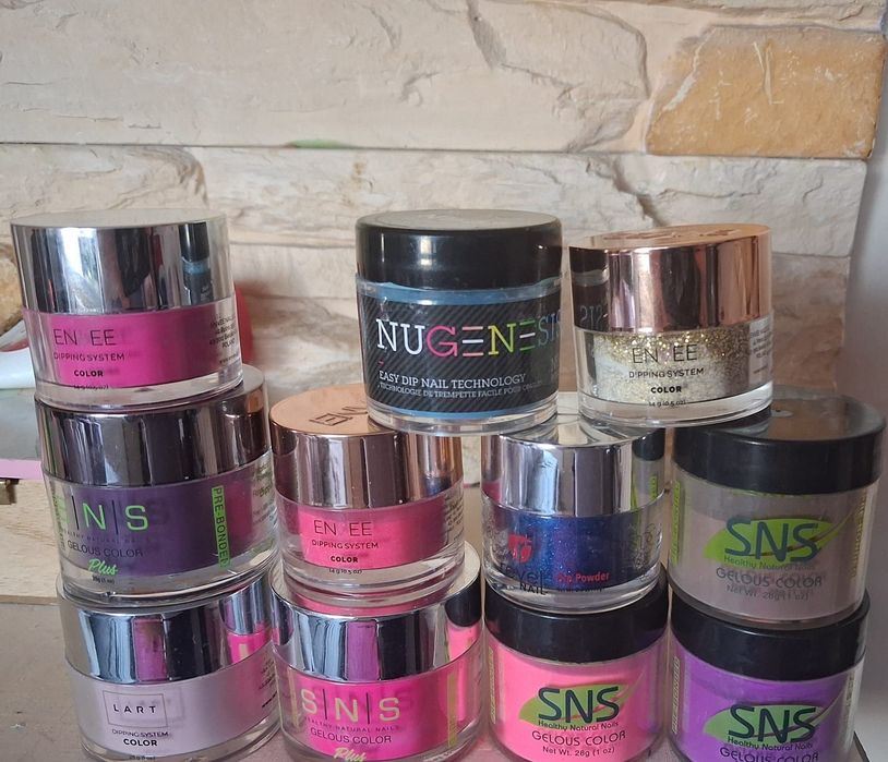 Manicure tytanowy pudry SNS Envee Lart