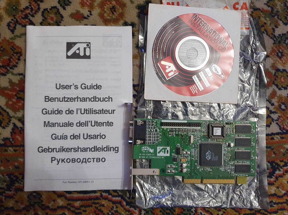 Placa Gráfica / Vídeo ATI Rage IIC, AGP, 4Mb - NOVA