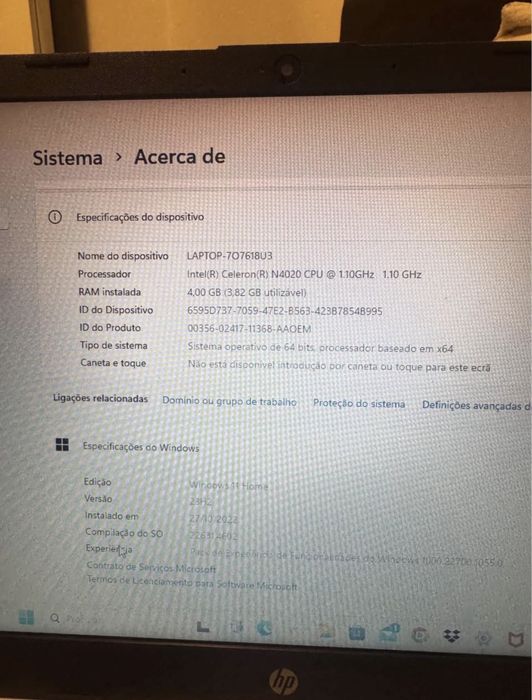 Notebook HP como novo