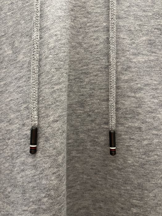 Szara bluza z kapturem tommy hilfiger