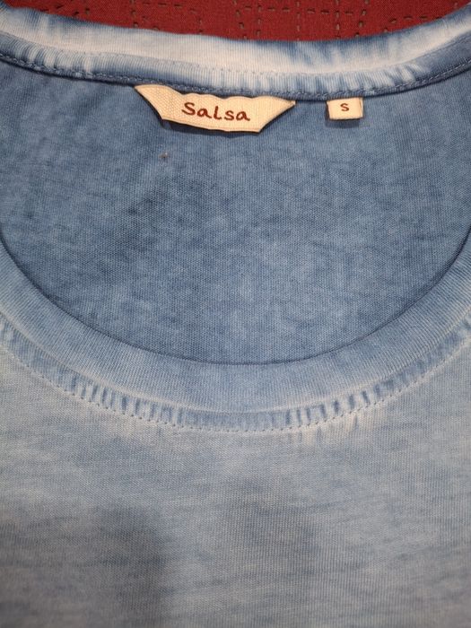 T-shirt salsa cor ganga lavada