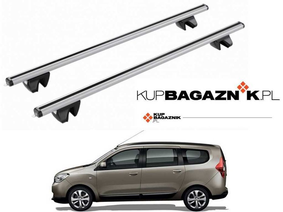 Bagażnik dachowy Dacia LODGY 2012 do 2022 MPV bazowy belki relingi