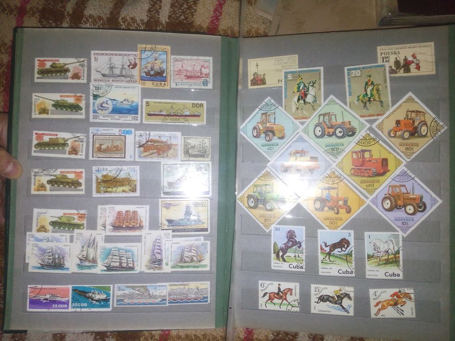 Марки гашені та сучасні блоками