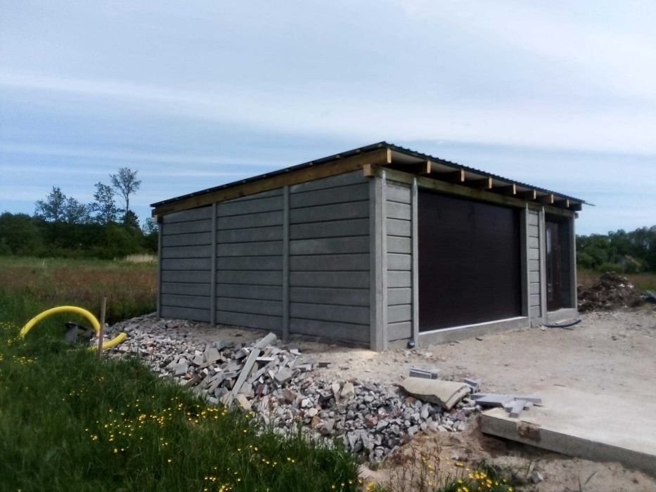 Ogrodzenia Betonowe Garaze z plyt betonowych