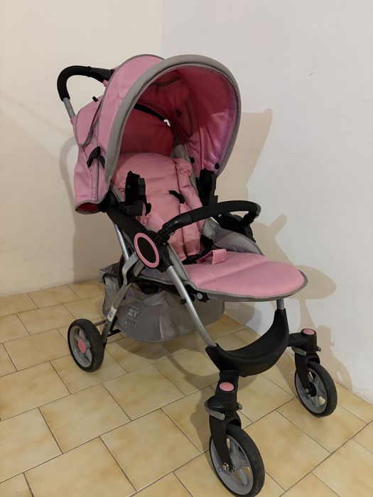 Carrinho Duo com Ovo rosa ZY