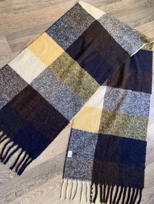 Шарф шерсть у клітинку s.Oliver шерстяний шарфік клітинка