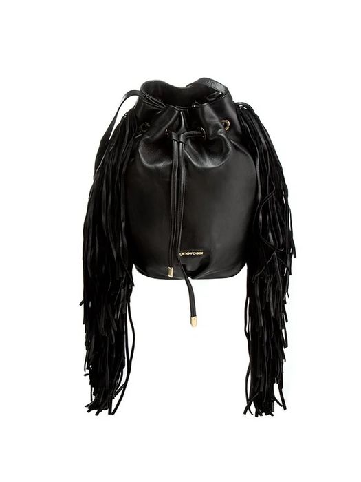 Gino rossi torebka worek fredzle z fredzlami boho na ramie etno skora