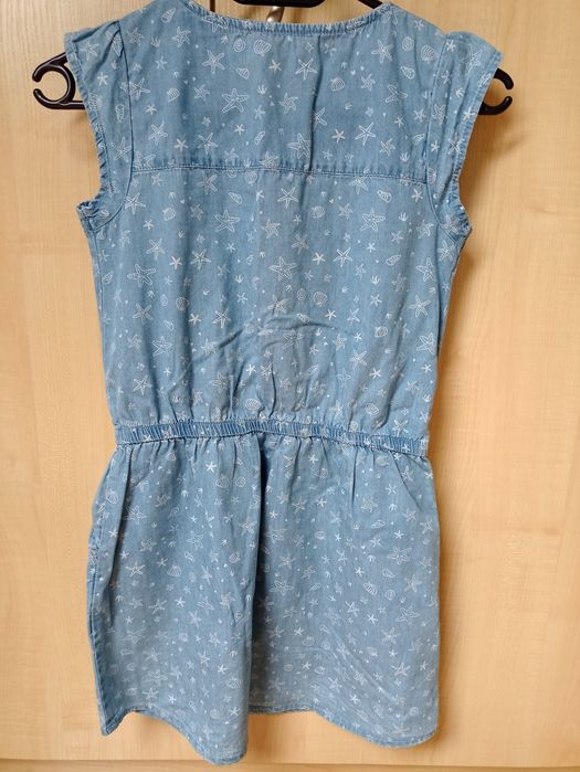 Sukienka z miękkiego jeansu r.140