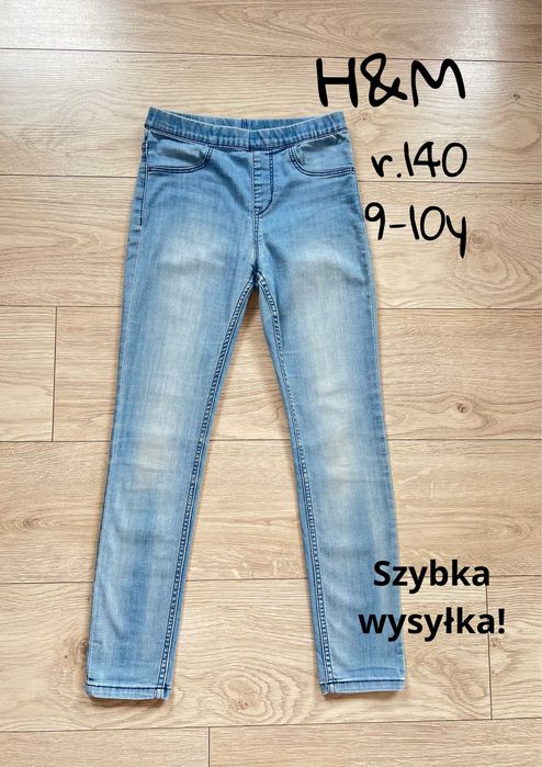 Jeansy H&M, r. 140