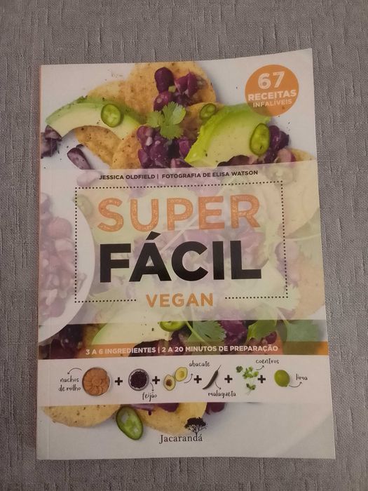 Livro de Receitas Super Fácil Vegan COMO NOVO