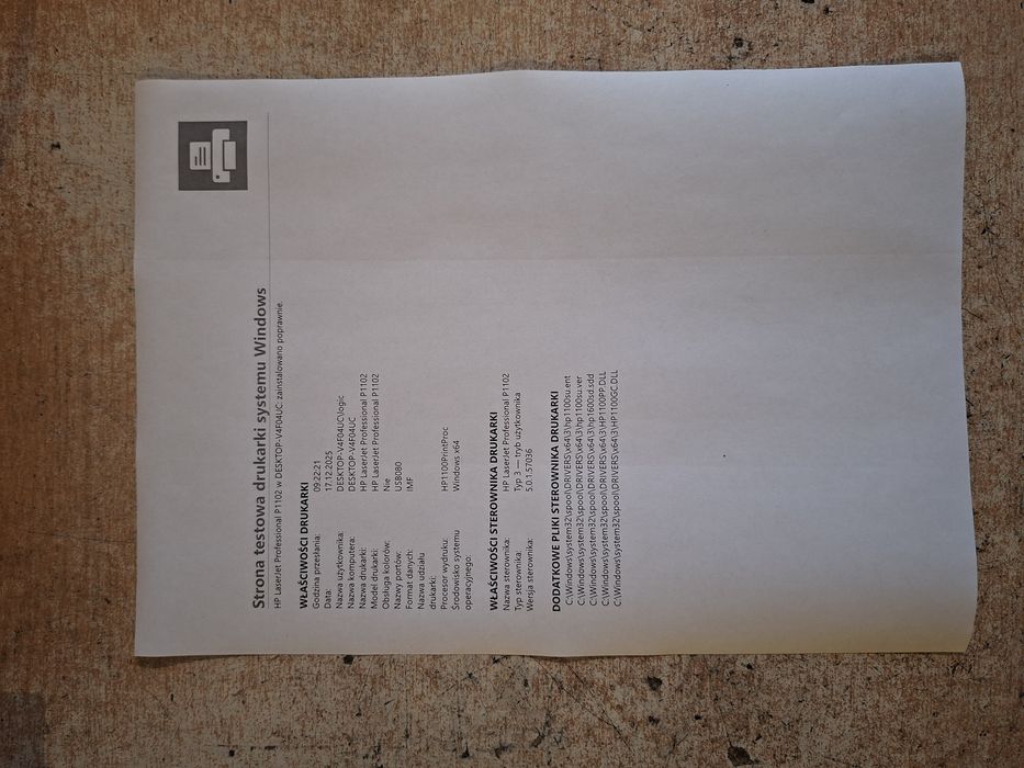 Drukarka Hp Laserjet P1102