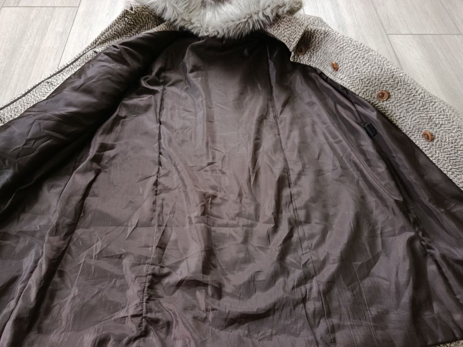 Płaszcz damski wełniany z kaszmirem