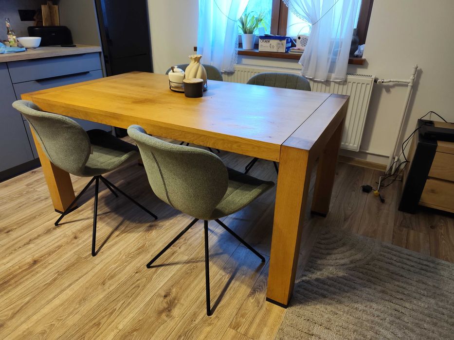 meble dębowe dąb rustykalny loftowy stół  kawowy komplet