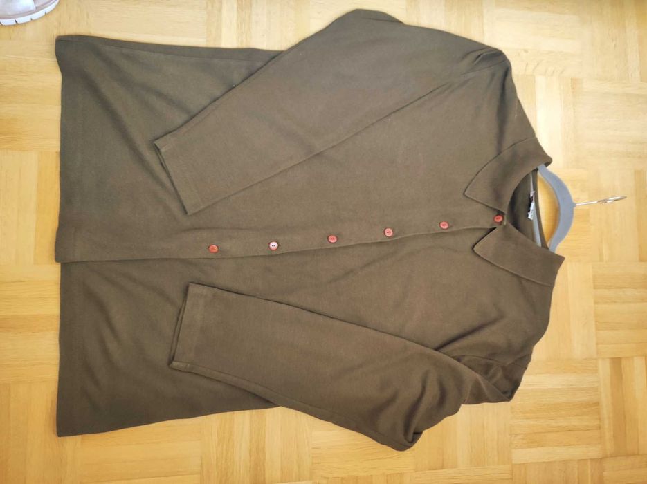 Bluza kardigan ciemny khaki Papaya xxl