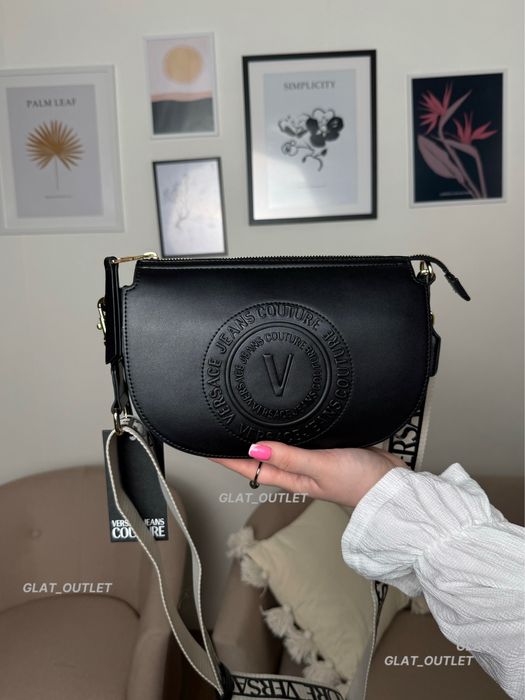 Оригінальна нова сумка Versace Jeans Couture 74VA4BV2 чорна Версаче