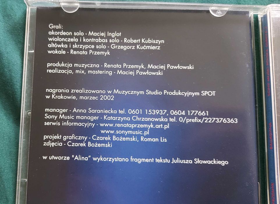 Renata Przemyk "Balladyna" CD unikat
