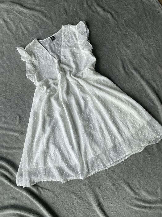 Sukienka boho biała