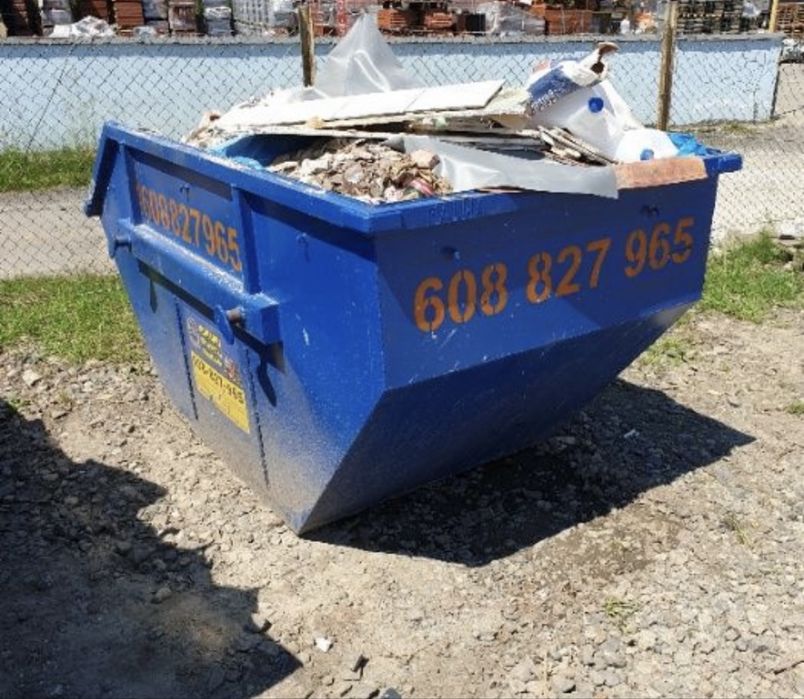 Wywóz odpadów odpady śmieci gruz papa wełna kontener kontenery TANIO