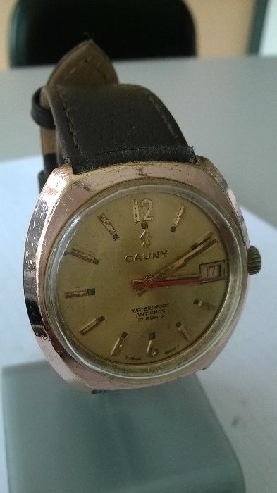 relogio cauny waterproof antichoc 17 rubis