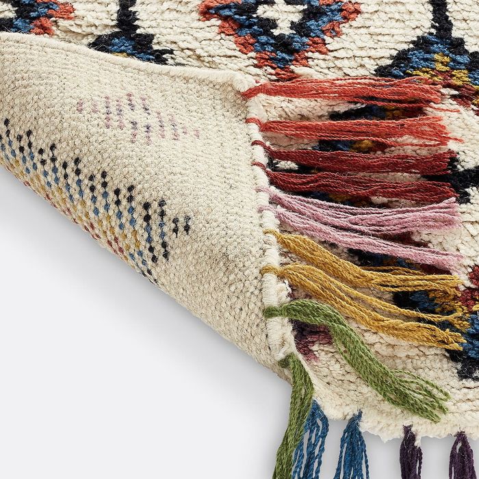 Tapete estilo berbere bordado em lã 160cm X 230cm La Redoute