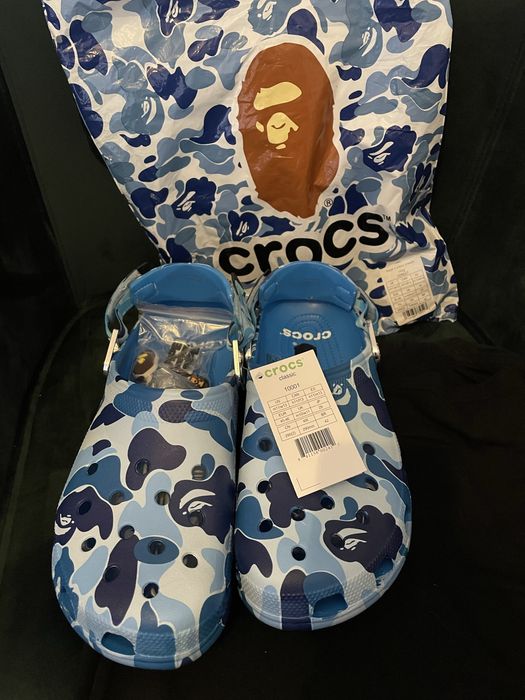 Sprzedam Crocs bape blue r45/46 Nowe